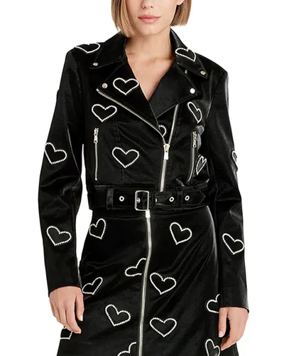 Cinq À Sept Rhinestone Hearts Zoe Jacket
