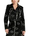 Cinq À Sept Rhinestone Hearts Zoe Jacket