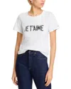 Cinq À Sept Je Taime Embellished Crewneck Tee