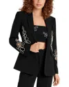 Cinq À Sept Rhinestone Paisley Cheyenne Blazer In Black