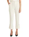 Cinq À Sept Rhinestone Pin Cropped Kerry Pants In Ivory