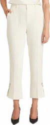 Cinq À Sept Rhinestone Pin Kerry Pant In Ivory In Neutral