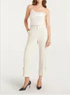 Cinq À Sept Rhinestone Pin Kerry Pant In Ivory In Neutral