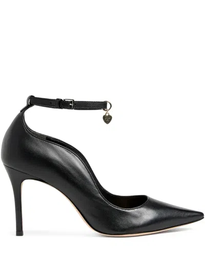 Cinq À Sept Riley Pointed Ankle-strap Pumps In Black