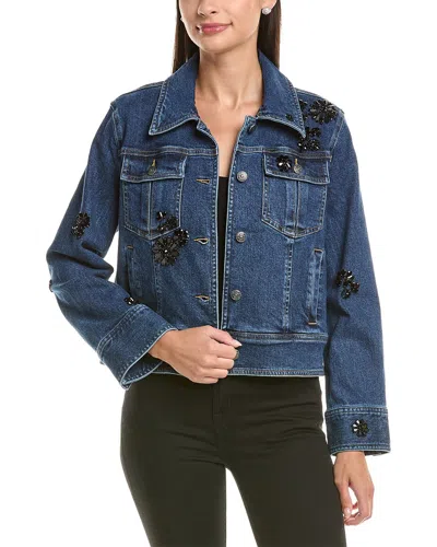Cinq À Sept Riveria Denim Jacket In Blue