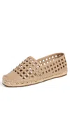 Cinq À Sept Rochel Cage Studded Espadrille Flats Brown Sugar In Brown