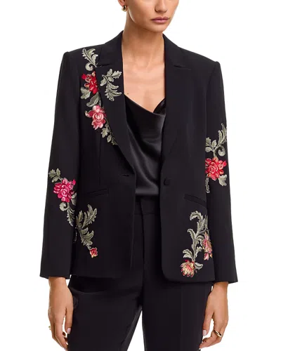 Cinq À Sept Cinq A Sept Rococo Embroidered Karlie Blazer In Black