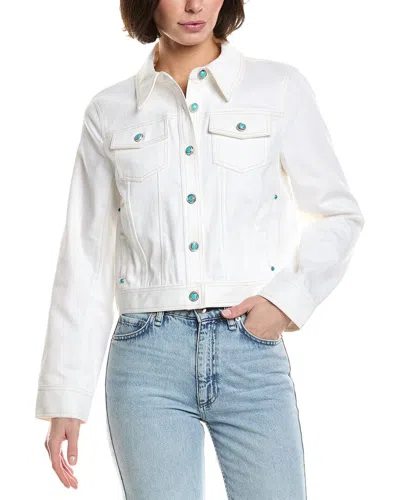 Cinq À Sept Romie Denim Jacket In White