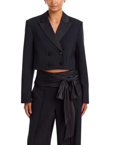 Cinq À Sept Cinq A Sept Romilly Cropped Jacket In Black