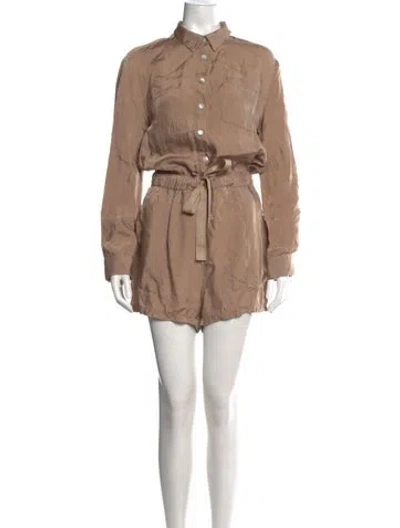 Pre-owned Cinq À Sept Romper In Neutrals