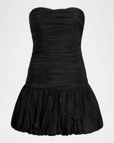 CINQ À SEPT ROSANNA STRAPLESS BUBBLE MINI DRESS