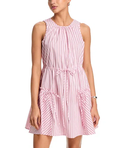 Cinq À Sept Cinq A Sept Rose Stripe Leylani Dress In Pink