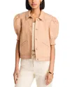 Cinq À Sept Cinq A Sept Roselyn Puffed Sleeve Jacket In Sahara