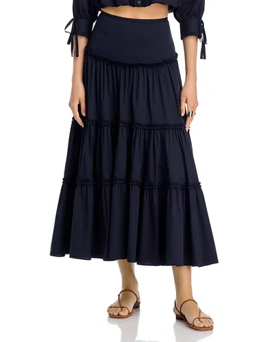 Cinq À Sept Cinq A Sept Roupao Skirt In Blue