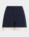 Cinq À Sept Cinq A Sept Roxie Shorts In Navy/ivory