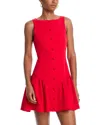 Cinq À Sept Royce Sleeveless Minidress In Red