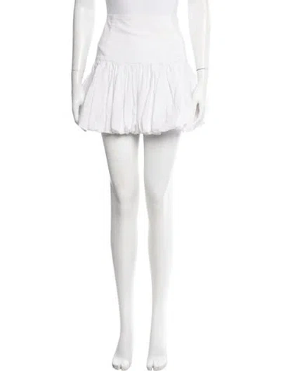 Pre-owned Cinq À Sept Ruffle Embellishment Mini Skirt In Neutrals