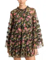 Cinq À Sept Cinq A Sept Ruffled Shift Dress In Lavastone