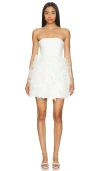 Cinq À Sept Strapless Tulle Ryan Dress In Ivory In 象牙白