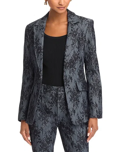 Cinq À Sept Cinq A Sept Sallie Bonded Lace Blazer In Light Indigo