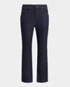 Cinq À Sept Sallie Piped Cropped Bootcut Denim Pants