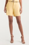 Cinq À Sept Samina Crystal Detail Stretch Cotton Shorts In Butter