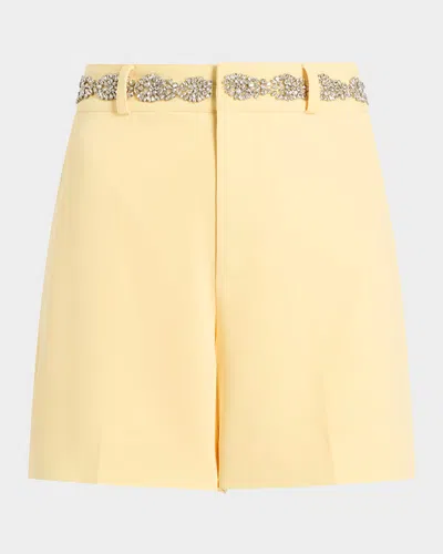 CINQ À SEPT SAMINA EMBELLISHED SHORTS