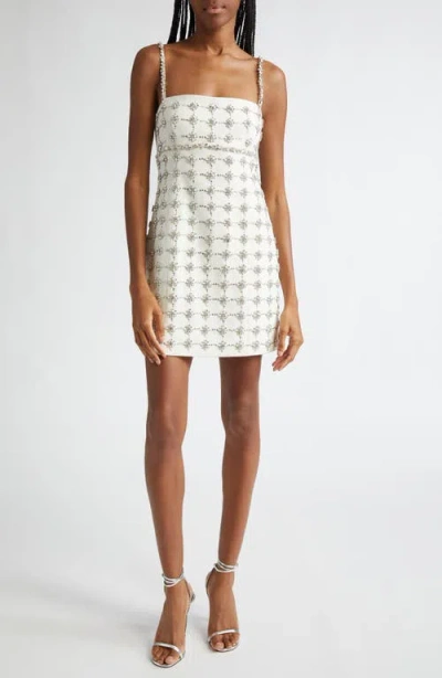 Cinq À Sept Cinq A Sept Embellished Satine Dress In Ivory/silver