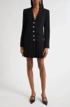 Cinq À Sept Saule Pleated Blazer Dress In Black