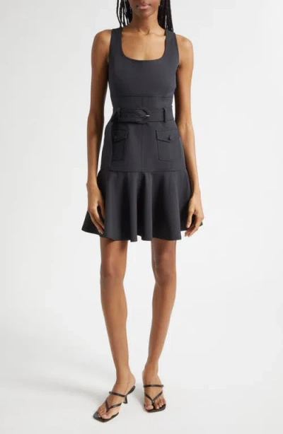Cinq À Sept Sayla Belted Minidress In Black
