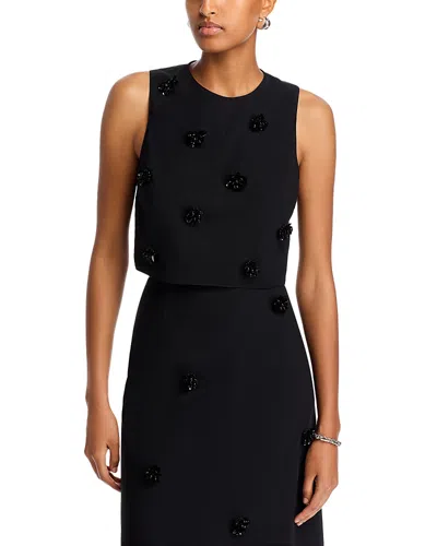 Cinq À Sept Cinq A Sept Sequin Dot Abbie Top In Black/black