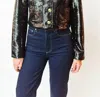 Cinq À Sept Sequin Randi Jacket In Black In Black