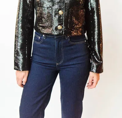 Cinq À Sept Sequin Randi Jacket In Black