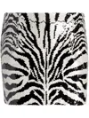 Cinq À Sept Sequin Zebra Skirt In White