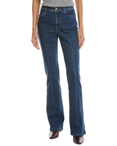Cinq À Sept Shailene Straight Leg Tailor Jean In Blue