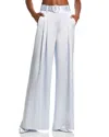Cinq À Sept Cinq A Sept Shauna Hammered Satin Pants In Mercury