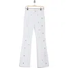 Cinq À Sept Shilene Mirror Sequin Flare Pants In White