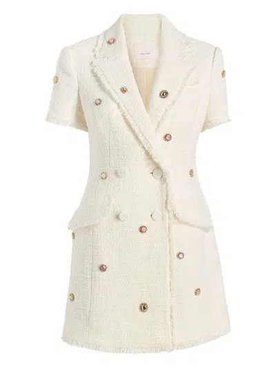 Cinq À Sept Short Sleeve Joel Dress In White
