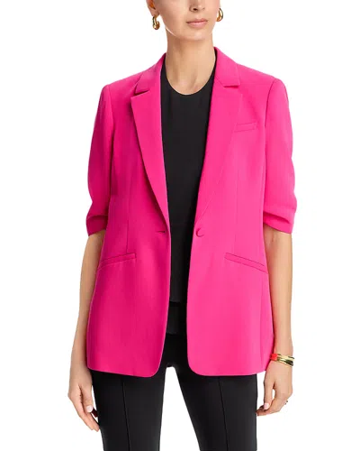 Cinq À Sept Cinq A Sept Short Sleeve Khloe Blazer In Pink