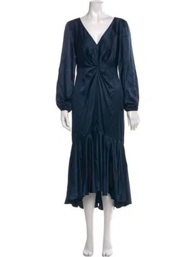 Pre-owned Cinq À Sept Silk Long Dress