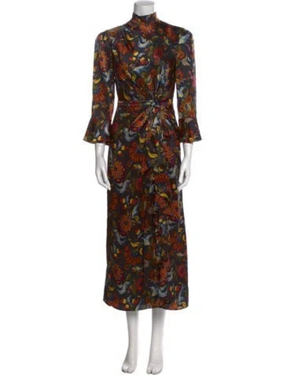 Pre-owned Cinq À Sept Silk Long Dress