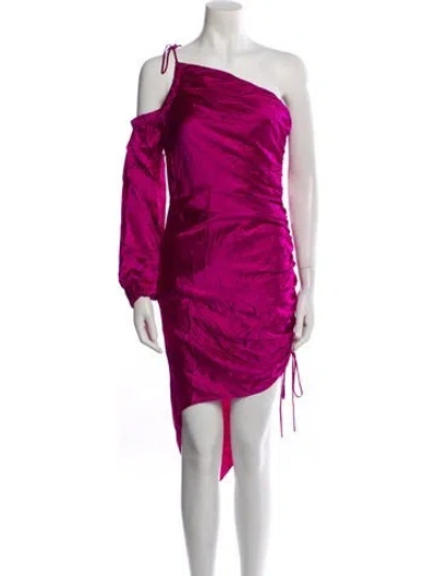 Pre-owned Cinq À Sept Silk Midi Length Dress W/ Tags In Purple
