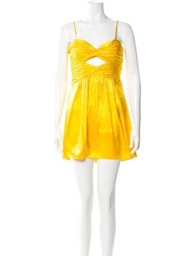 Pre-owned Cinq À Sept Silk Mini Dress