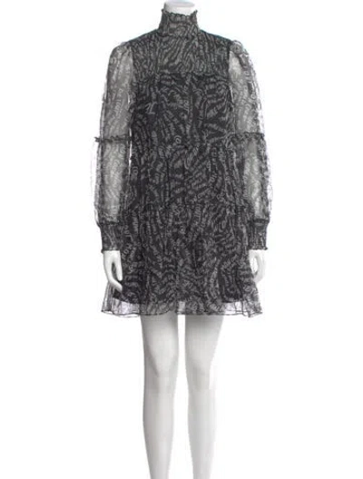 Pre-owned Cinq À Sept Silk Mini Dress