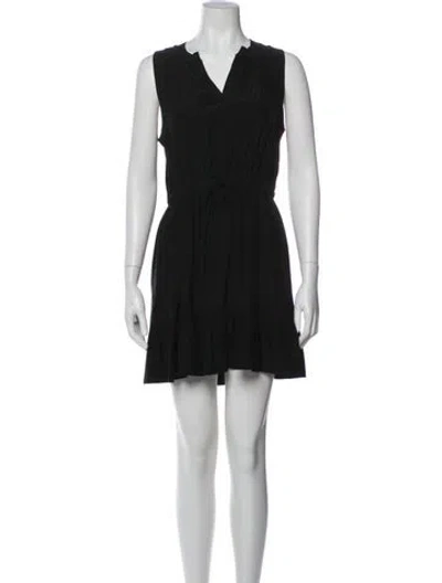 Pre-owned Cinq À Sept Silk Mini Dress In Multi