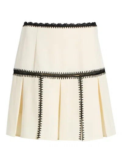 CINQ À SEPT SINCLAIRE PLEATED MINI SKIRT