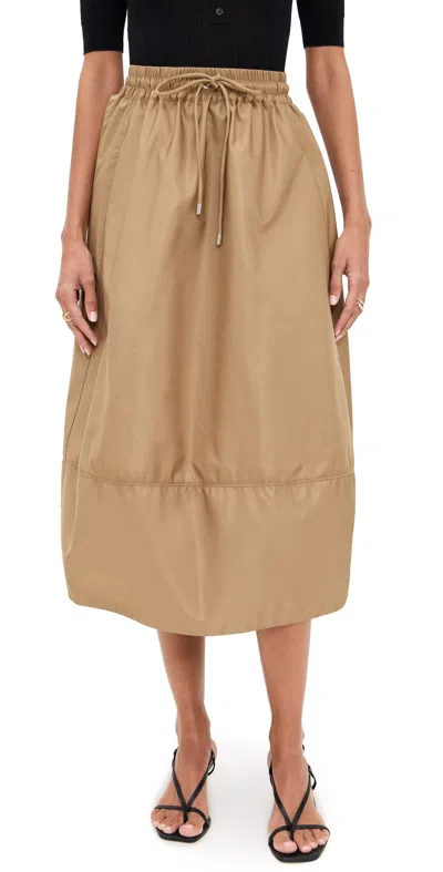 CINQ À SEPT SIRANI SKIRT BROWN SANDSTONE