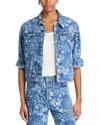 Cinq À Sept Cinq A Sept Sketchbook Floral Sylvain Jacket In Indigo/white