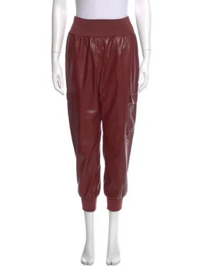 Pre-owned Cinq À Sept Skinny Leg Pants In Burgundy