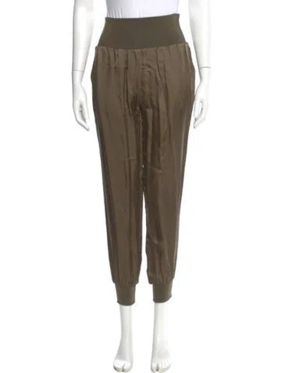 Pre-owned Cinq À Sept Skinny Leg Pants In Green